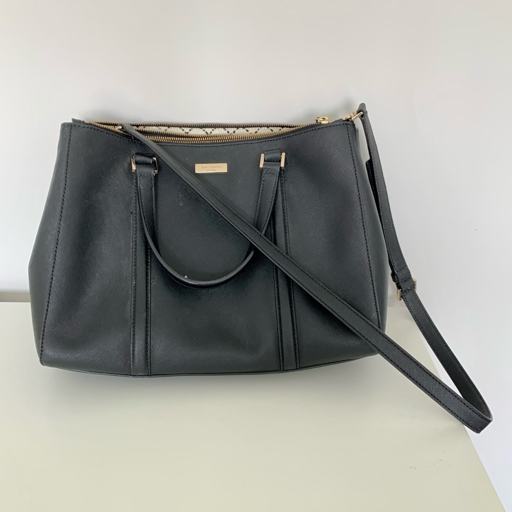 Kate Spade Black Purse with Detachable Shoulder Strap